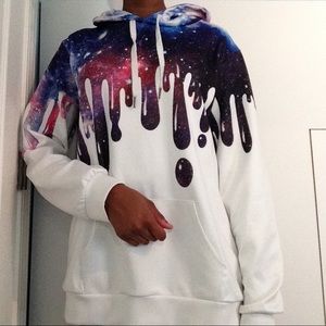 Galaxy drip hoodie